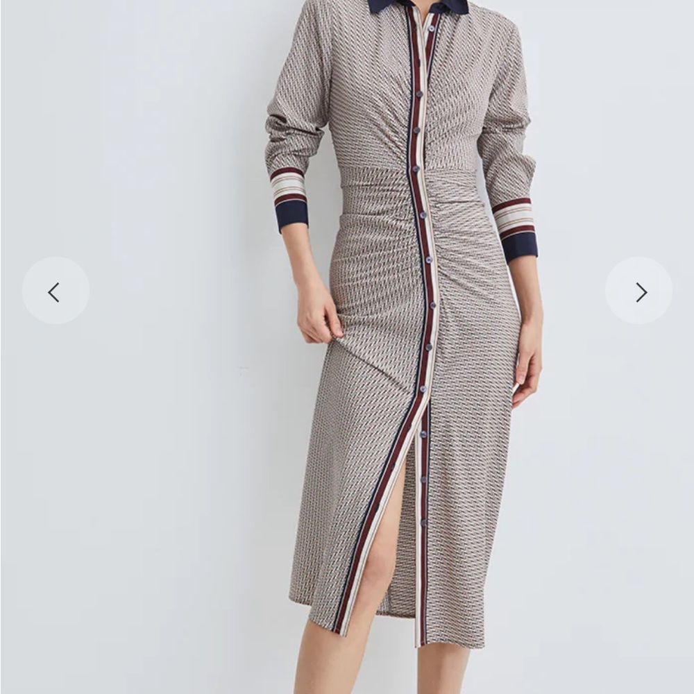 Never worn with tags MESIKA CHEVRON-PRINT SHIRTDRESS